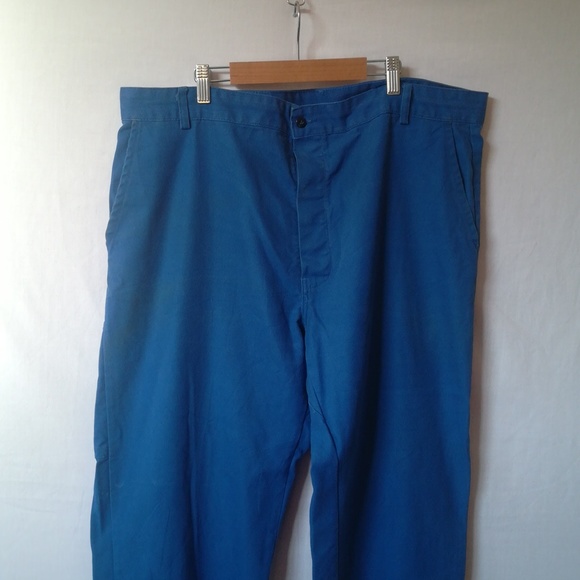 Vintage Chore Pants Workwear Trousers Adolphe Lafont W42 French Bleu de Travail - Picture 2 of 13